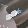 Nuevo marine cream shell starfish hairclip playa chica corazón simple duckbill clip dulce franjas side clip fabricantes al por mayor Specification image